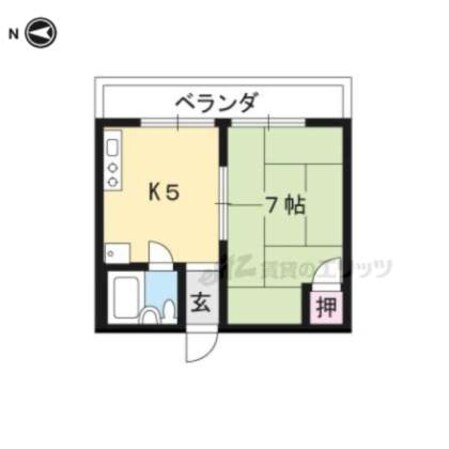 ハイツ修学院の物件間取画像